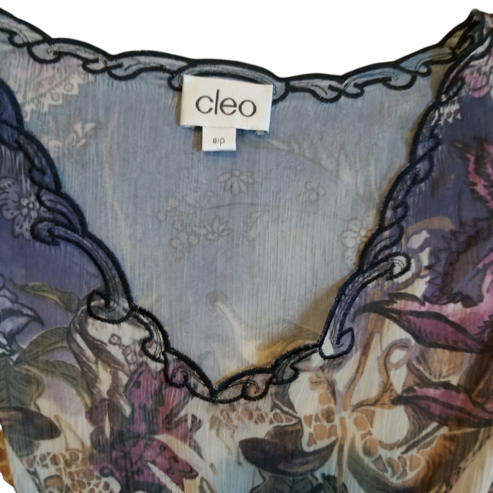 Vintage Cleo Flowy Floral Top - Picture 6 of 6